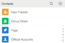 Grupos de chat en WeChat