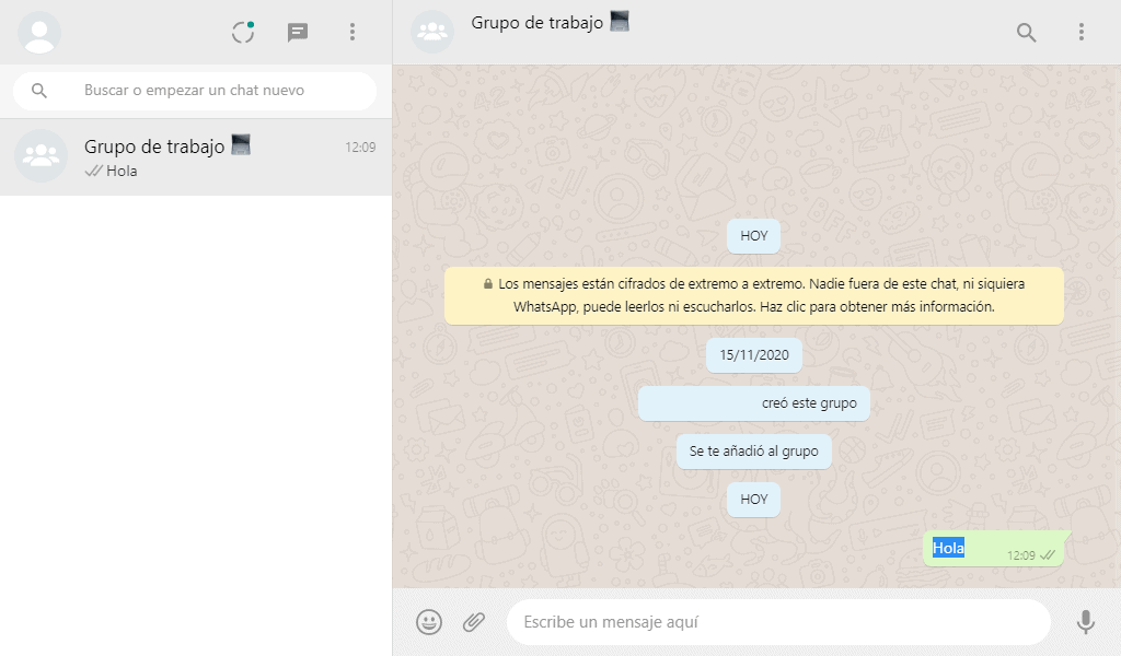 Mensaje resaltado en WhatsApp para PC