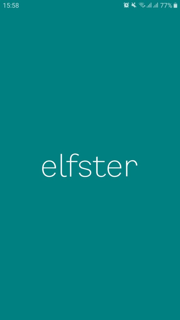 Inicio de la aplicación Elfster para Android