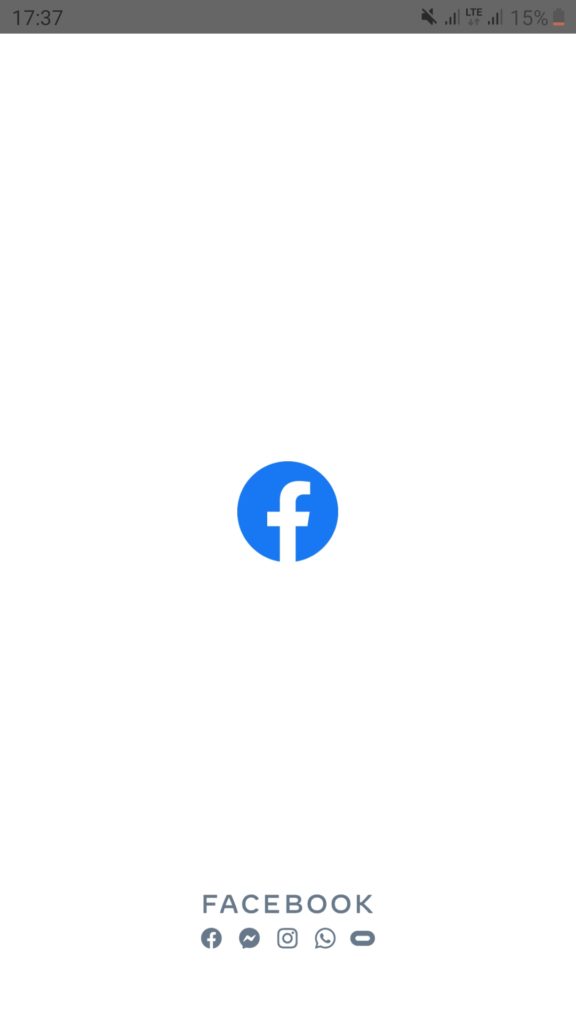 Pantalla de inicio de Facebook en Android