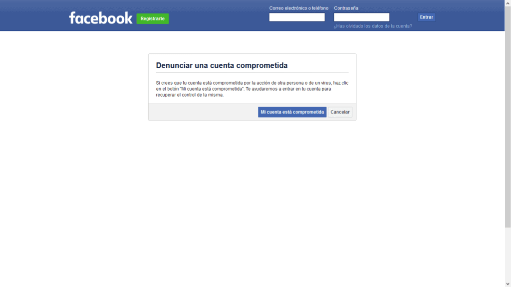 recuperacion cuenta facebook hackeada