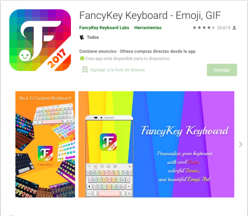 FancyKey app