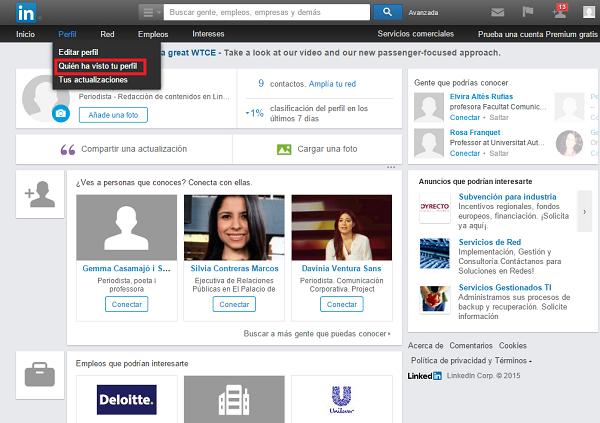 Cómo saber quién ha visto tu perfil de LinkedIn 